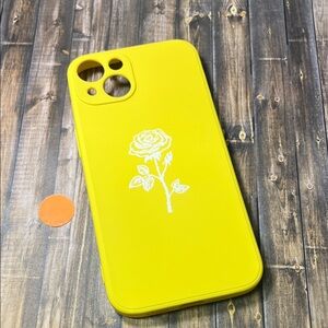 5for$10 Yellow White Rose Line-art iPhone 13 Phone Case Protective Case NWT
